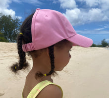 Load image into Gallery viewer, Pink cute curlz cap (satin lined)