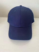 Load image into Gallery viewer, Navy cute curlz cap (satin lined)