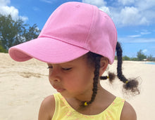 Load image into Gallery viewer, Pink cute curlz cap (satin lined)