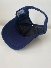 Load image into Gallery viewer, Navy cute curlz cap (satin lined)