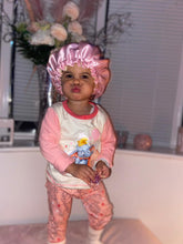 Load image into Gallery viewer, Small satin bonnet (reversible)