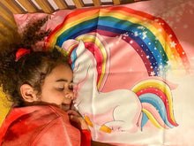 Load image into Gallery viewer, cute curlz unicorn / affirmation satin pillowcase