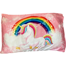 Load image into Gallery viewer, cute curlz unicorn / affirmation satin pillowcase