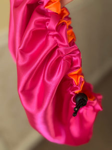 Medium satin bonnet (reversible)