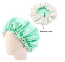 Load image into Gallery viewer, Small satin bonnet (reversible)

