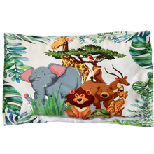 Load image into Gallery viewer, jungle/ affirmation satin pillowcase
