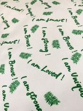 Load image into Gallery viewer, jungle/ affirmation satin pillowcase

