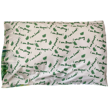 Load image into Gallery viewer, jungle/ affirmation satin pillowcase
