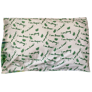 jungle/ affirmation satin pillowcase