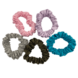 Skinny satin scrunchies